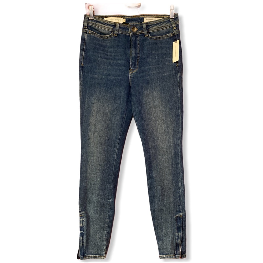 Pilcro and the Letterpress High Rise Skinny Denim Jeans